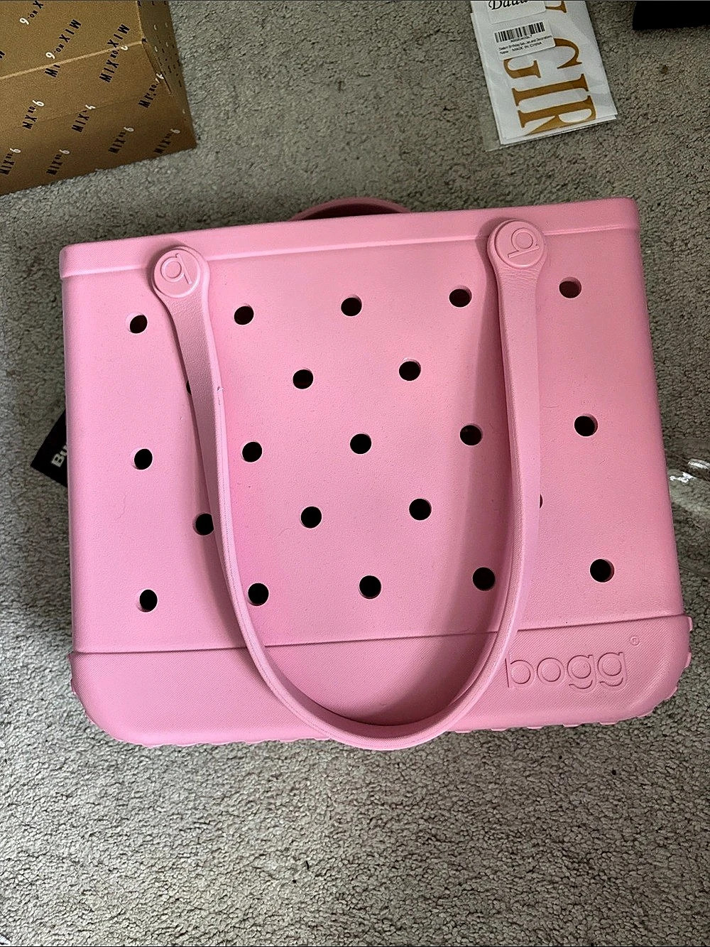 Bogg Tote Bag in Pink Like New
